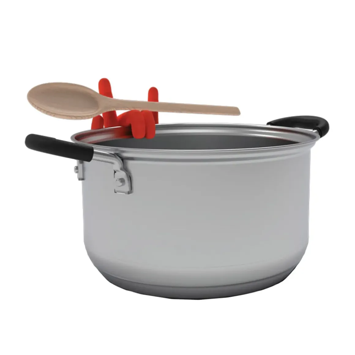 Repose-cuillère u0026 Porte-couvercle casserole Rock Hand - Main Rouge