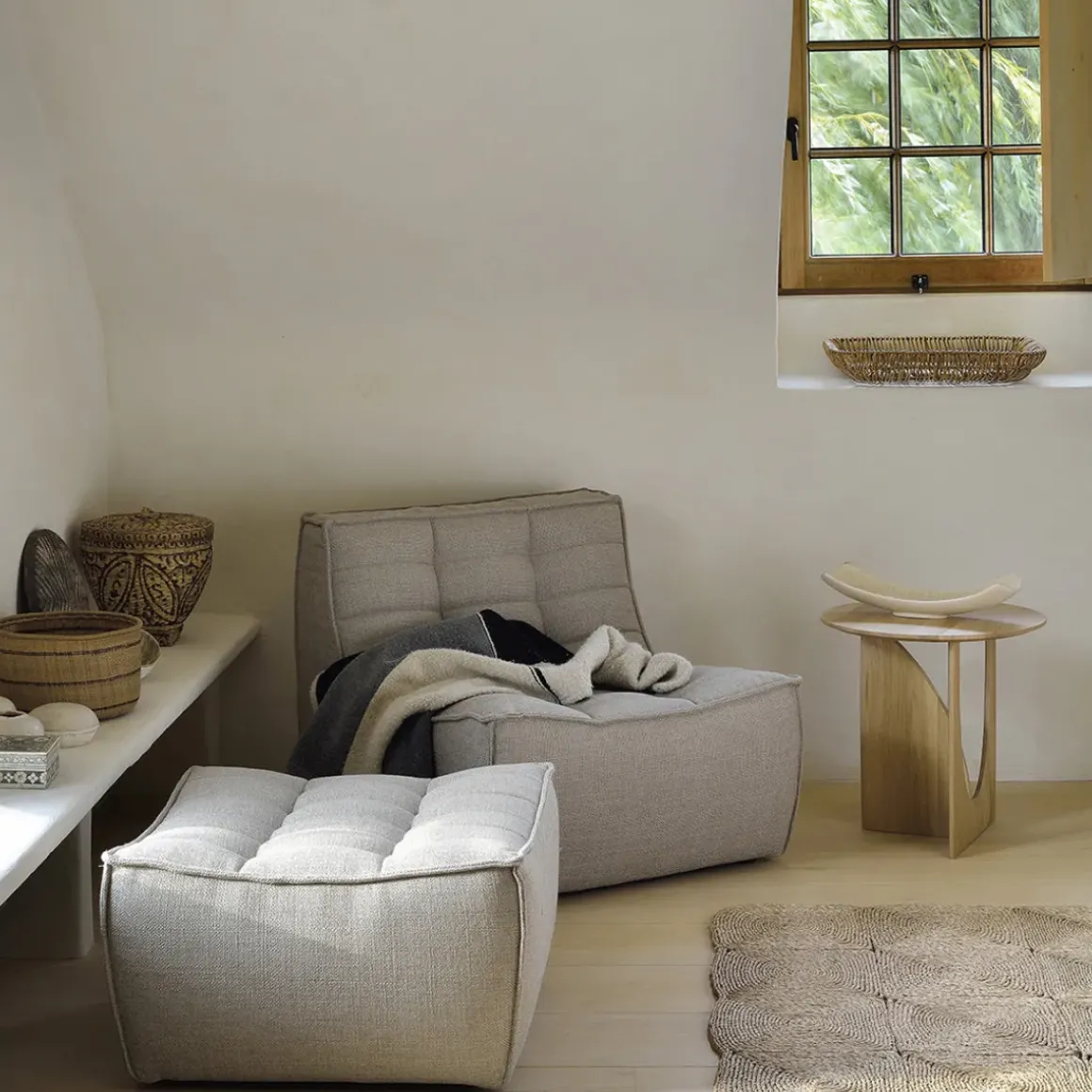 Repose-pieds N701 - Beige