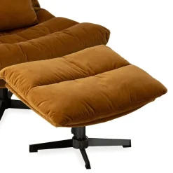 Repose-pieds Wilmington - 64 x 48 x H44 cm - Camel