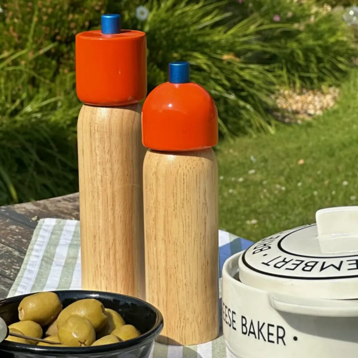 Salière Poivrière - Orange/Bleu
