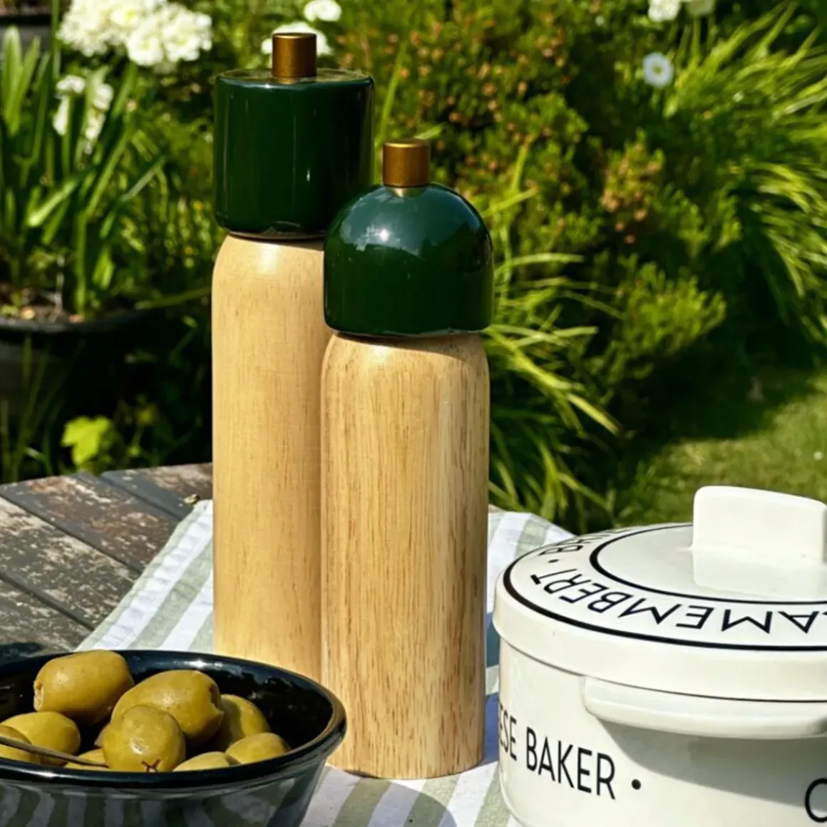 Salière Poivrière - Vert/Or