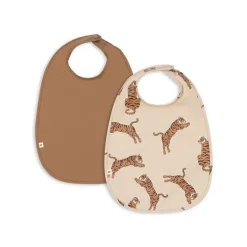Set de 2 Bavoirs - Tiger/Toasted Coconut