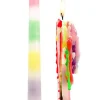 Set de 2 bougies arc-en-ciel coulantes