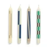 Set de 4 Bougies Pattern - Cream u0026 Dark