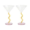 Set de 2 Coupes Curve - Caramel