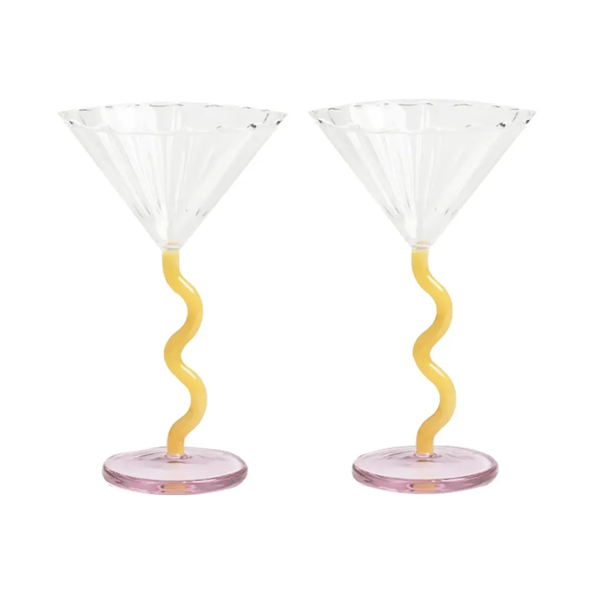 Set de 2 Coupes Curve - Caramel