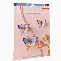 Set De 3 Décorations Murale Plum Fringe Butterflies