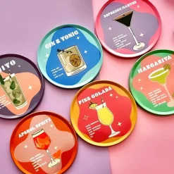 Set de 6 Dessous de Verre Cocktail