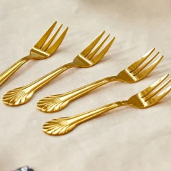 Set de 4 fourchettes en acier inoxydable