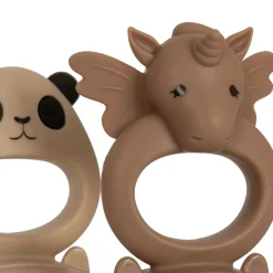 Set de 2 Grignoteuses Licorne et Panda - Shell/Blush
