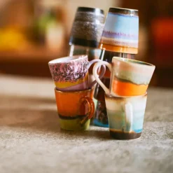 Set de 4 Mugs 70's Retro