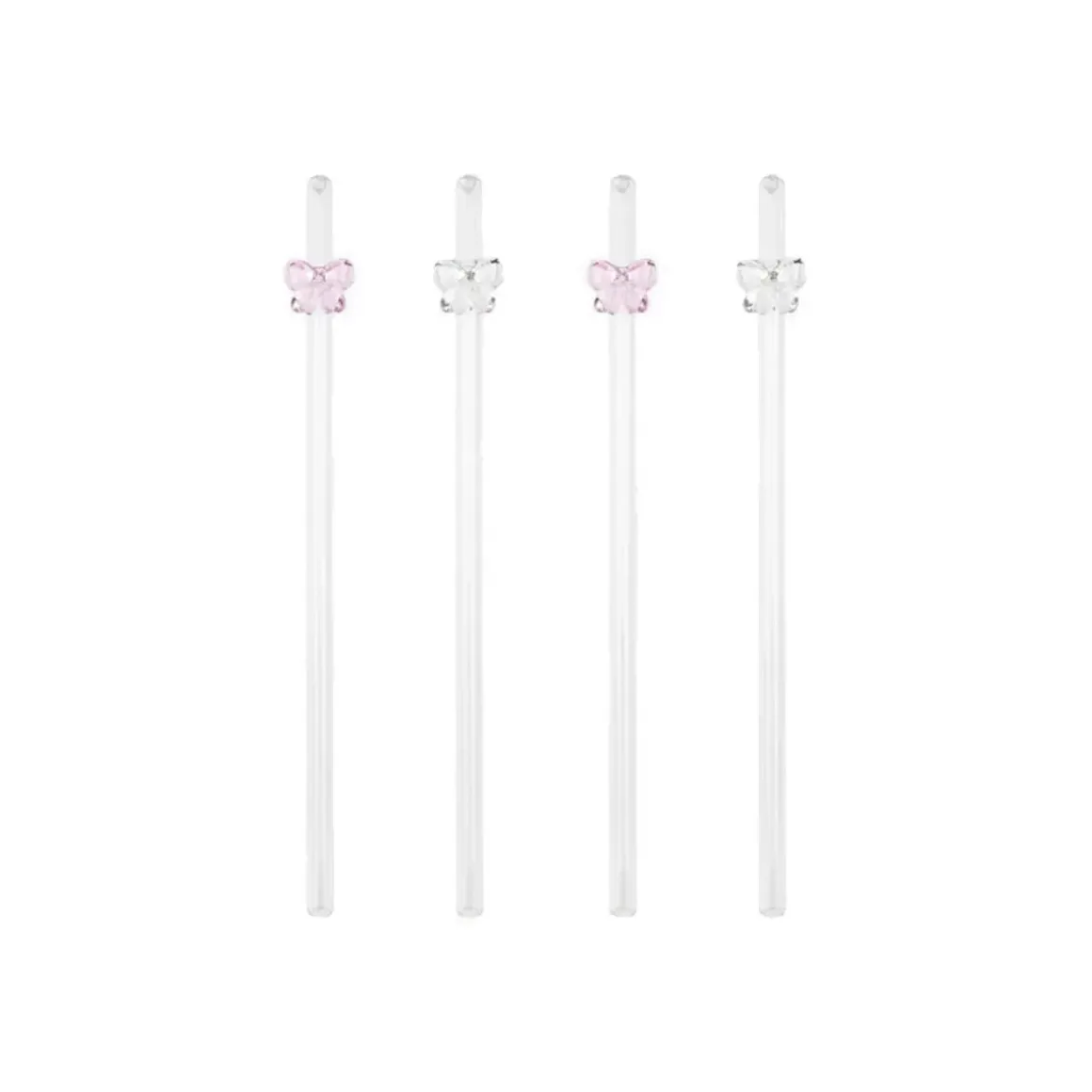 Set de 4 Pailles Bow