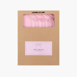 Set de 4 Pailles Bow