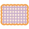 Set de table Biscotti à Carreaux - 38 cm x 48 cm - Lilas u0026 Orange