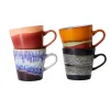 Set de 4 Tasses Americano 70's Friction en céramique