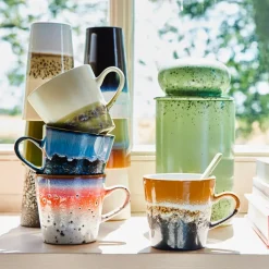 Set de 4 Tasses Americano 70's Pegasus en céramique