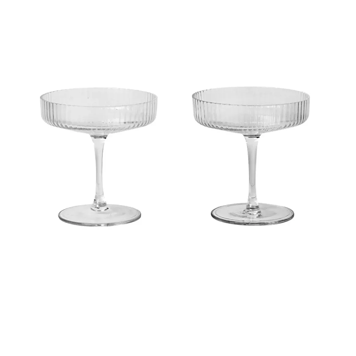 Set de 2 verres à Champagne Ripple