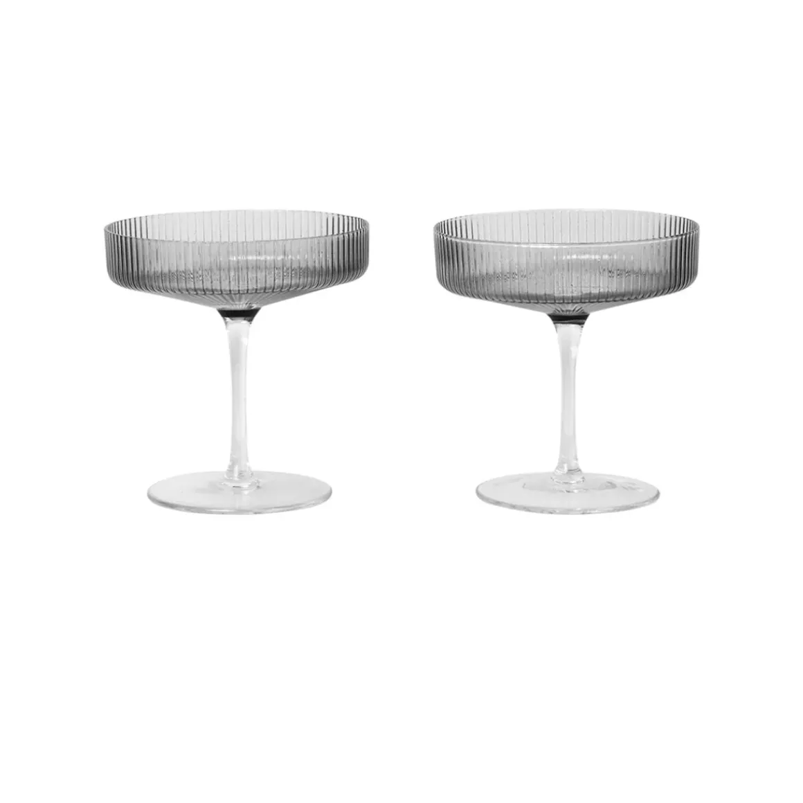 Set de 2 verres à Champagne Ripple