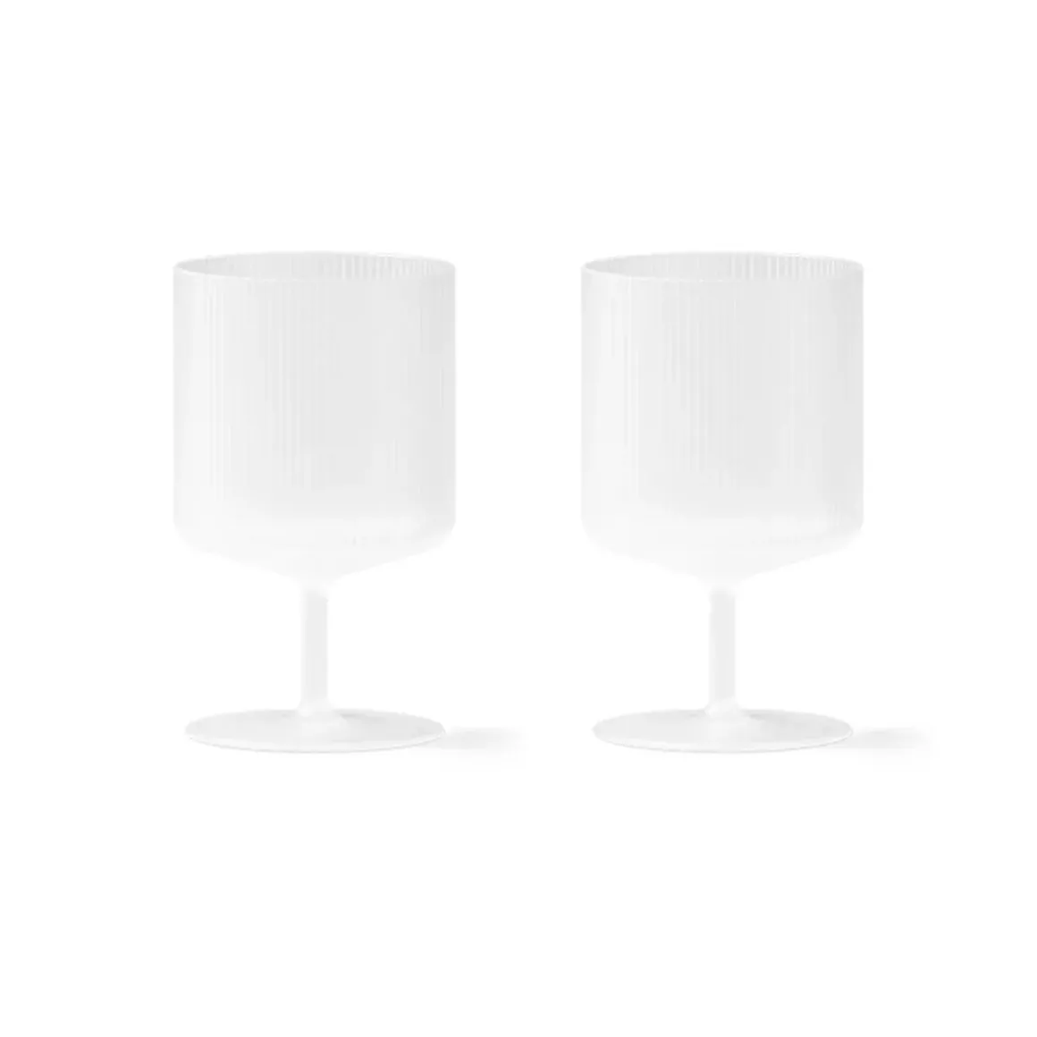 Set de 2 verres à vin Ripple - Frosted