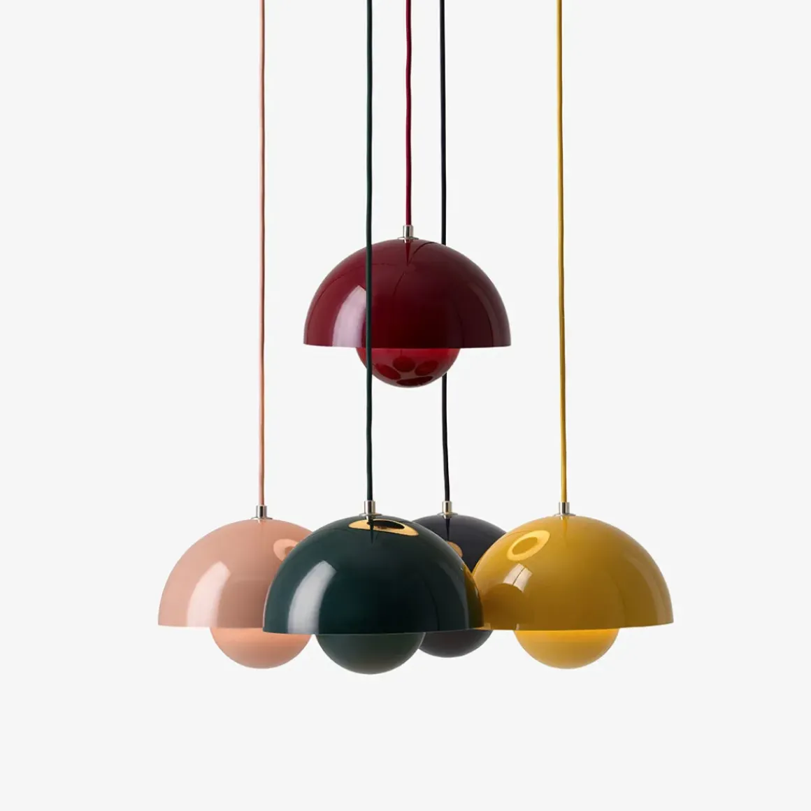Suspension Flowerpot VP1 by Verner Panton - Jaune