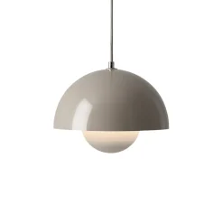 Suspension Flowerpot VP1 by Verner Panton - Gris beige
