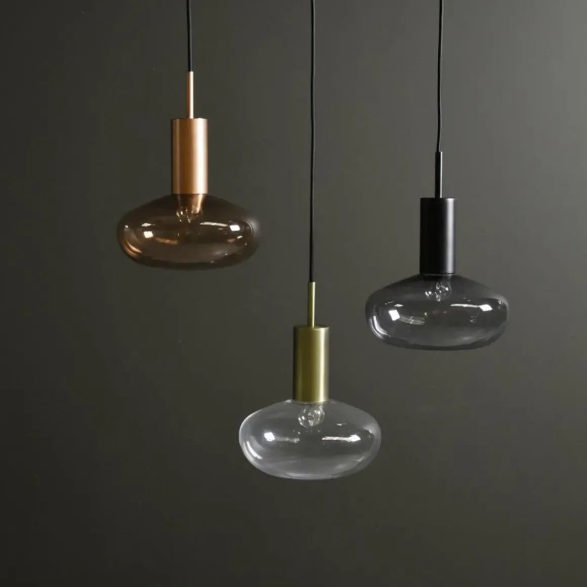 Suspension Gambi Ip20 Laiton en Acier - ø 25 cm