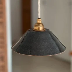 Suspension Lisette en grès - Minuit