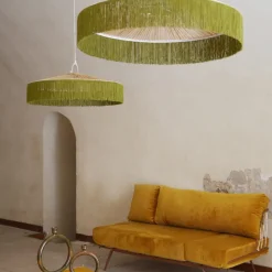 Suspension Parasol Franges - Ø 70 cm - Vert