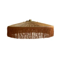 Suspension Parasol Franges - Ø 70 cm - Marron
