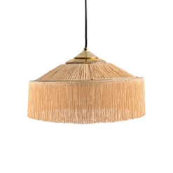 Suspension Parasol Franges - Ø 30 cm - Naturel