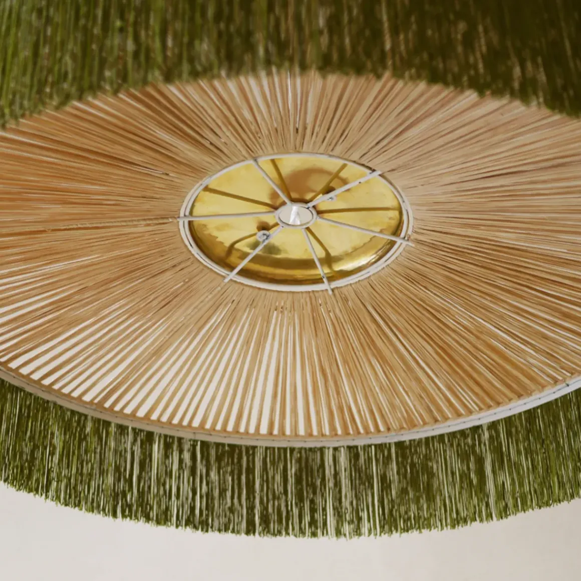 Suspension Parasol Franges - Ø 100 cm - Vert
