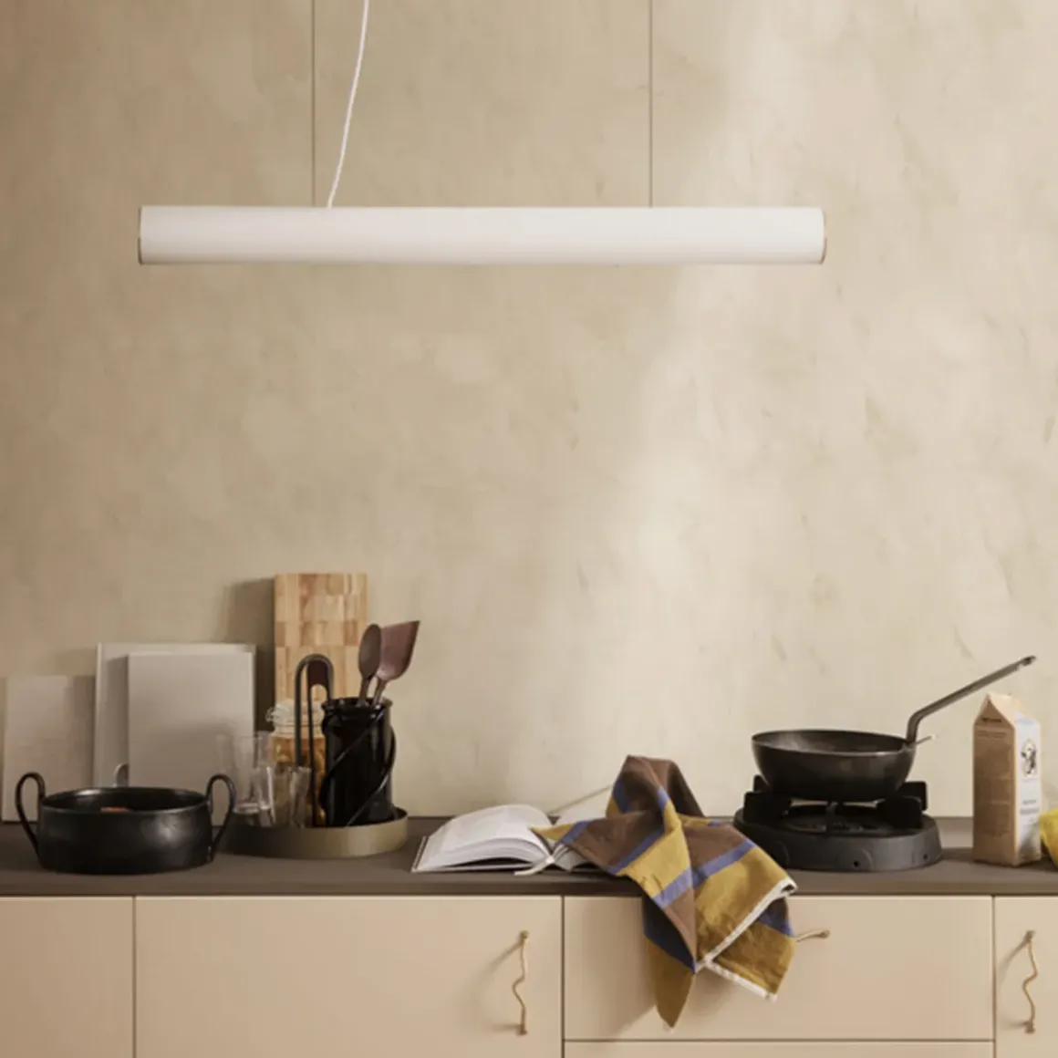 Suspension Vuelta - 100 cm - Blanc u0026 Doré