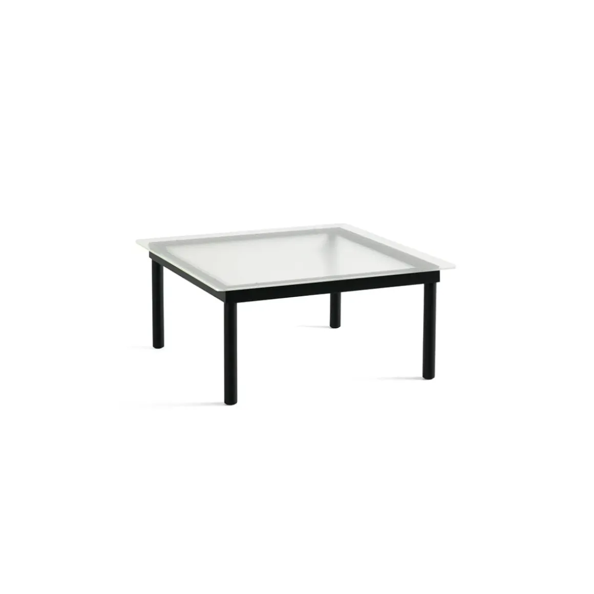 Table basse Kofi Chêne Massif Noir u0026 Verre Roseau Clair - l 80 x L 80 x h 36 cm