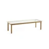 Table basse Kofi Chêne Massif u0026 Verre Roseau Transparent - l 140 x L 50 x h 36 cm