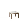 Table basse Kofi Noyer Massif u0026 Verre Roseau Transparent - l 60 x L 60 x h 36 cm