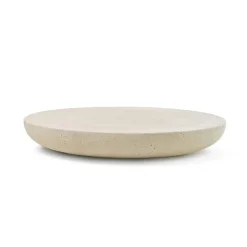 Table basse Olo - Ø 100 x h 15 cm - Ivoire