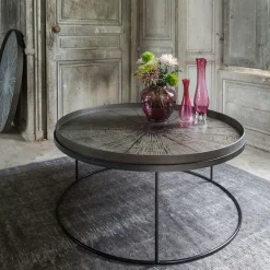 Table basse pour Plateau rond en métal - Ø 93 cm
