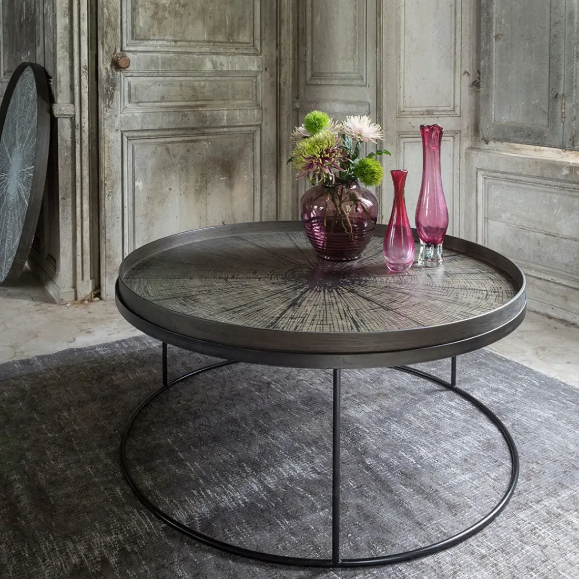 Table basse pour Plateau rond en métal - Ø 93 cm