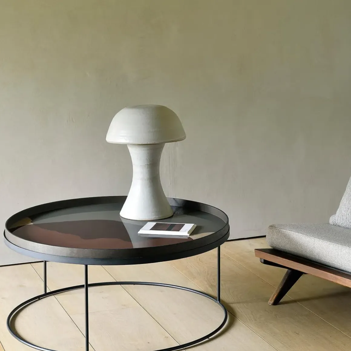 Table basse pour Plateau rond en métal - Ø 93 cm