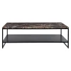 Table basse stone en marbre - Marron