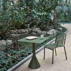 Table Cone Palissade - l 65 x p 65 x h 74 cm - Olive