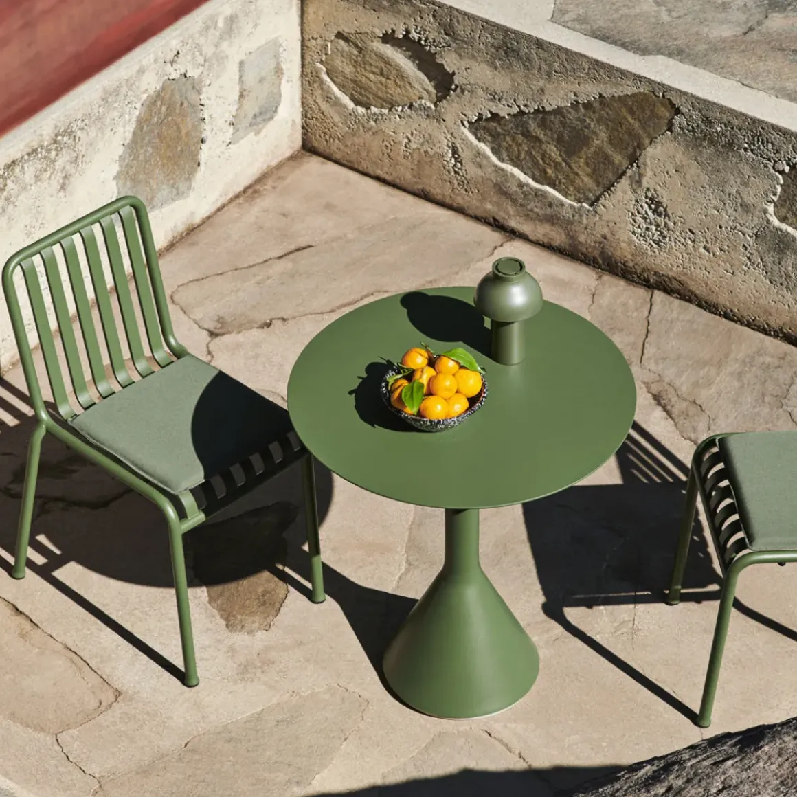 Table Cone Palissade - Ø 90 x h 74 cm - Olive