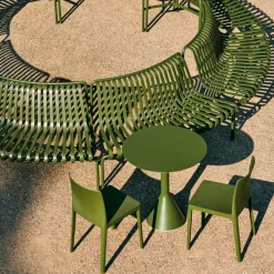 Table Cone Palissade - Ø 90 x h 74 cm - Olive