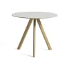Table CPH20 Ronde Chêne clair huilé u0026 Linoleum - Crème