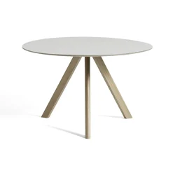 Table CPH20 Ronde Chêne u0026 Linoleum - Crème