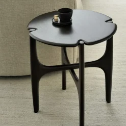 Table d'appoint Polished Imperfect en acajou - Marron