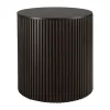 Table d'appoint ronde Roller Max en acajou - Marron