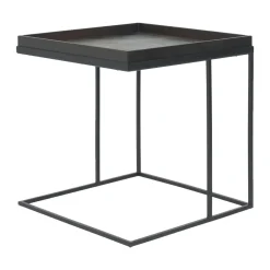 Table d'appoint Square en métal - Noir