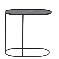 Table à plateau Oblong en métal et bois - L 69 cm