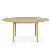 Table à rallonge Bok en chêne - L 129/179 cm